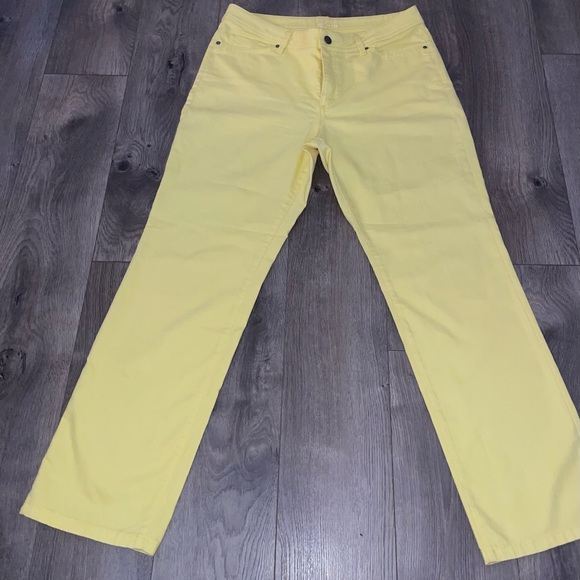 Yellow Ankle Denim Jeans - Picture 1 of 6